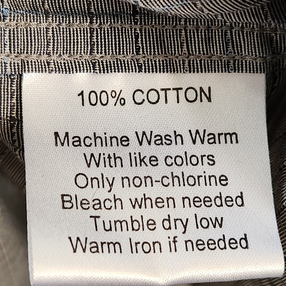 Joseph Abboud Men's‎ Gray Plaid Button-down Long Sleeve Shirt Casual Size Small - Picture 7 of 7